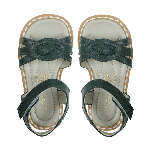 Lulu Dark Green Sandals