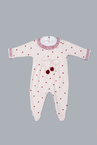 Pink and Cherry Babygrow Set for Girls
