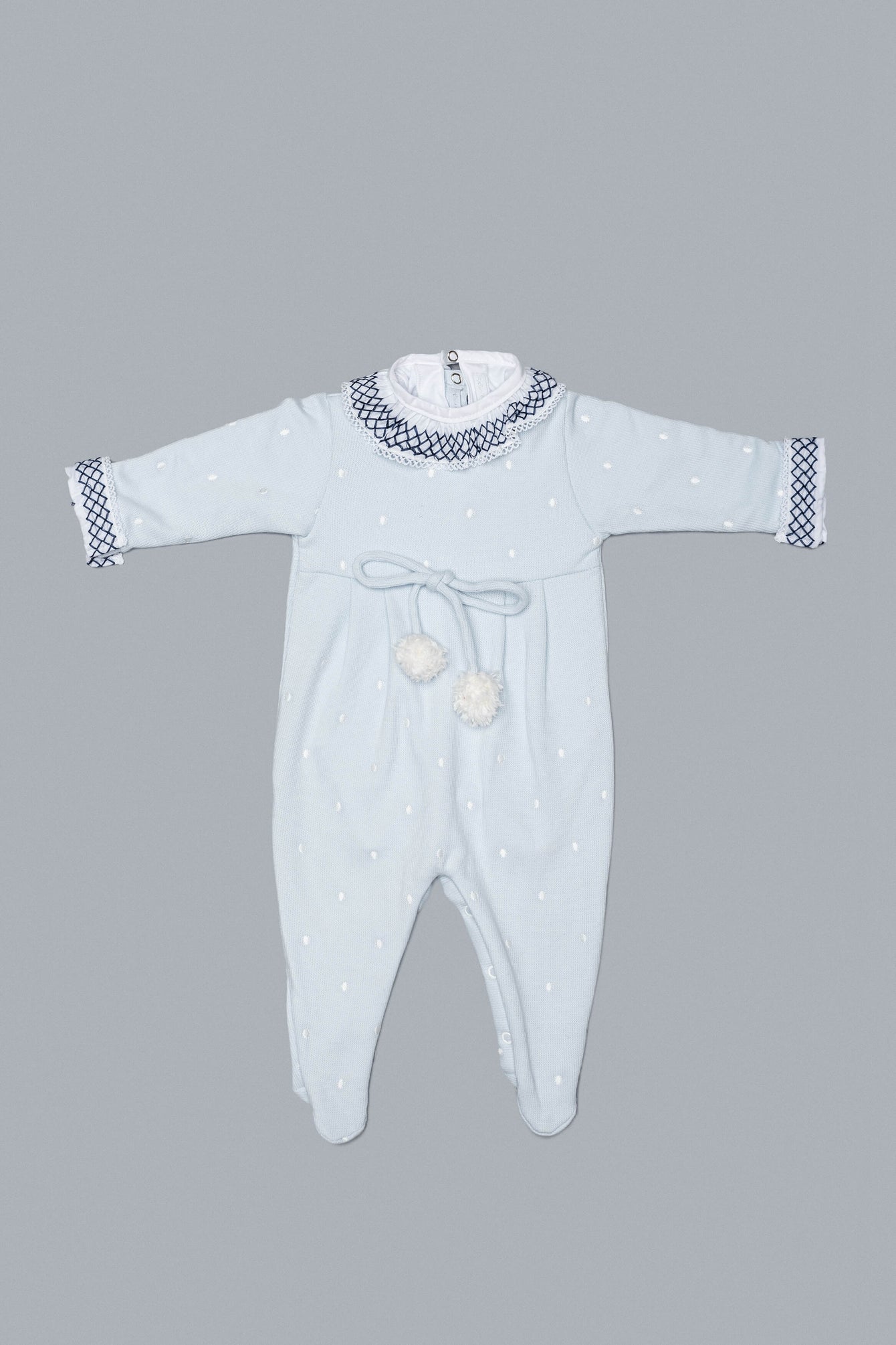 Blue and Navy Babygrow Set for Girls