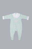 Light Green and Pink Babygrow Set for Girls