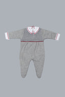 Grey and Cherry Babygrow Set for Boys and Girls