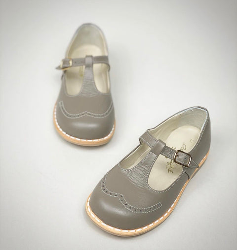 Grey T-Bar Ananás Kids Shoes